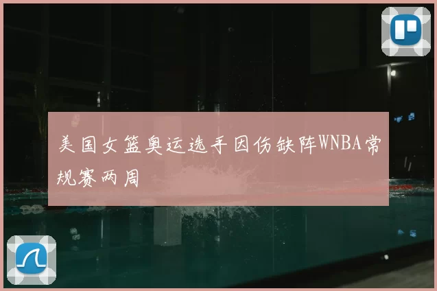 美国女篮奥运选手因伤缺阵WNBA常规赛两周